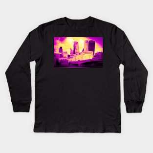 London skyline#7 Kids Long Sleeve T-Shirt